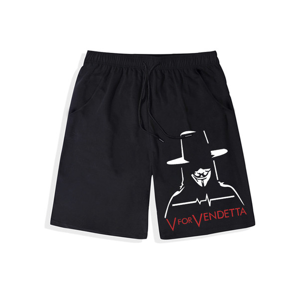 Ανδρικά σορτς σε μαύρο χρώμα με εκτύπωση