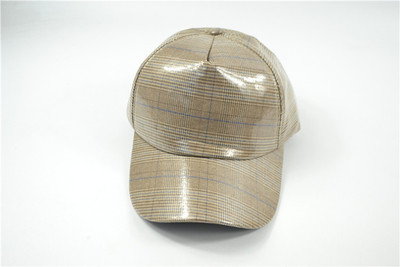 Γυναικείο καπέλο με λαμπερά μοτίβα σε γκρι και καφέ χρώμα