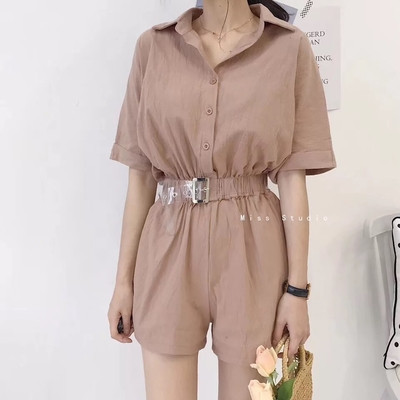 Γυναικείες φόρμες με ζώνη και κουμπιά κατάλληλα για τη καθημερινή ζωή σε διάφορα χρώματα