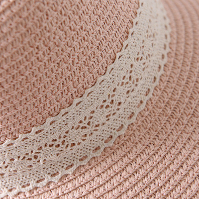 Palarie de dama eleganta cu panglica si dantela in mai multe culori