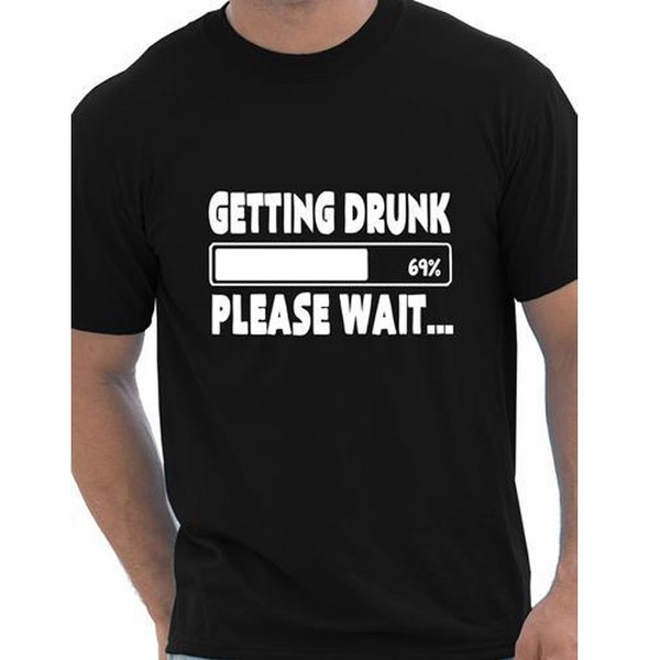 Мъжка тениска с интересен надпис - ежедневна