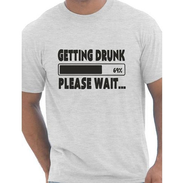 Мъжка тениска с интересен надпис - ежедневна