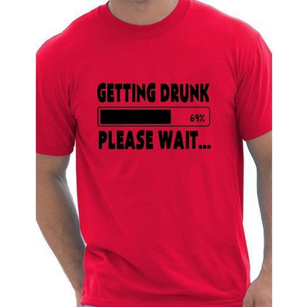 Мъжка тениска с интересен надпис - ежедневна