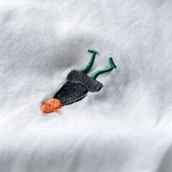 Мъжка тениска с бродерия и къс ръкав в няколко модела