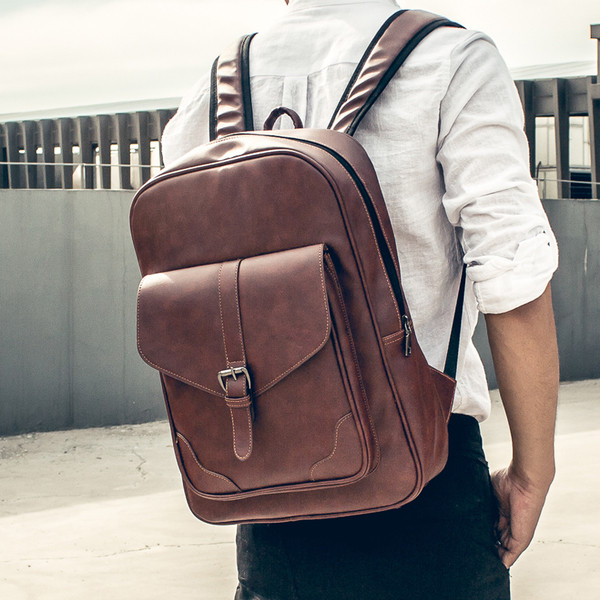 Rucsac elegant pentru bărbați din piele ecologică în două modele