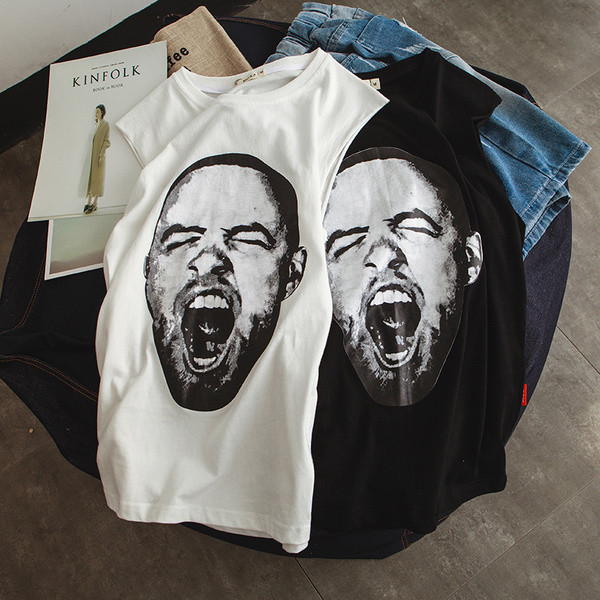 Férfi felső fekete-fehér, mintával