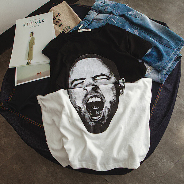 Férfi felső fekete-fehér, mintával