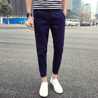 Κομψά ανδρικά παντελόνια καλοκαιριά με μήκος 9/10