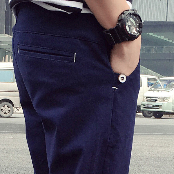 Κομψά ανδρικά παντελόνια καλοκαιριά  με μήκος 9/10