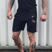 Αθλητικά ανδρικά σορτς βαμβακερά σε δύο χρώματα