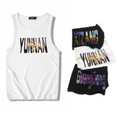 Ανδρικό μπλουζάκι σε δύο χρώματα με διαφορετικές επιγραφές