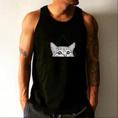 Ανδρικό μπλουζάκι σε δύο χρώματα με ζωική εκτύπωση