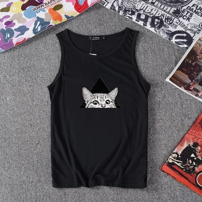 Ανδρικό μπλουζάκι σε δύο χρώματα με ζωική εκτύπωση