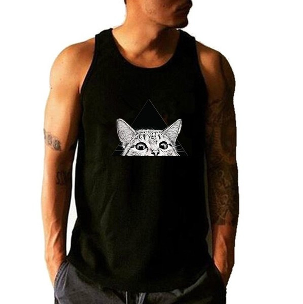 Ανδρικό μπλουζάκι σε δύο χρώματα με ζωική εκτύπωση