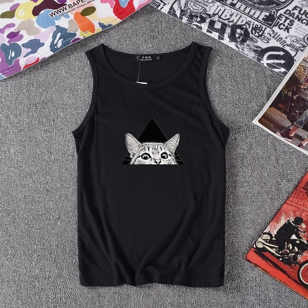 Ανδρικό μπλουζάκι σε δύο χρώματα με ζωική εκτύπωση