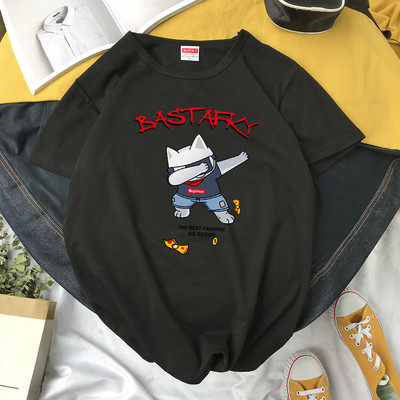 Ανδρικό μπλουζάκι με επιγραφή και έγχρωμη εκτύπωση σε διάφορα μοντέλα