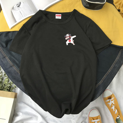 Ανδρικό μπλουζάκι με επιγραφή και έγχρωμη εκτύπωση σε διάφορα μοντέλα