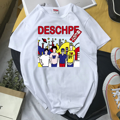 Ανδρικό μπλουζάκι με επιγραφή και έγχρωμη εκτύπωση σε διάφορα μοντέλα