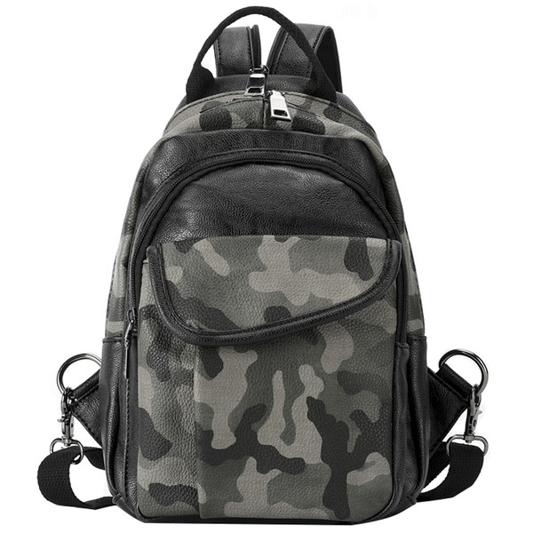 Μαύρο ανδρικό σακίδιο  με σχέδια καμουφλάζ