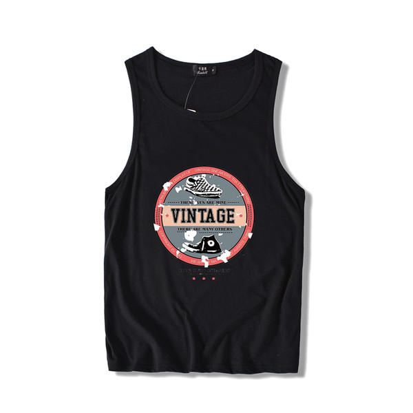 Ανδρική φανέλα σε δύο χρώματα με έγχρωμη εκτύπωση