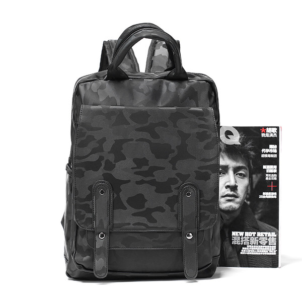 Casual ανδρικό σακίδιο καμουφλάζ