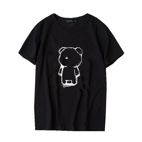 Ανδρικό μπλουζάκι σε λευκό και μα`υρο χρώμα και τύπωμα