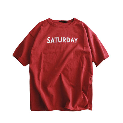 Ανδρικό T-shirt με 3/4 μανίκι και επιγραφή κατάλληλο για τη καθημερινή ζωή