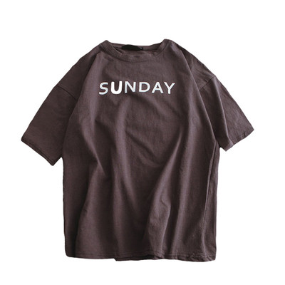 Ανδρικό T-shirt με 3/4 μανίκι και επιγραφή κατάλληλο για τη καθημερινή ζωή