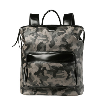 Αθλητικό ανδρικό σακίδιο  με καμουφλάζ στοιχεία και εξωτερική τσέπη