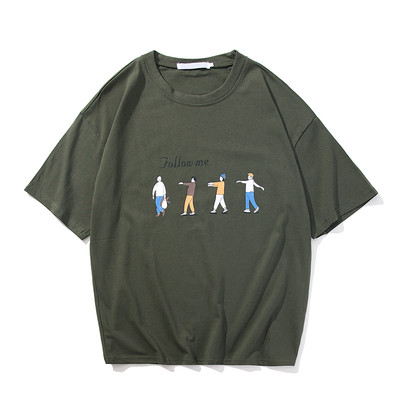 Αντρικά μπλουζάκια με εφαρμογή και επιγραφή