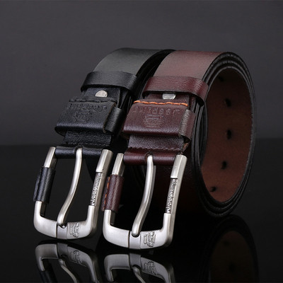 Men`s eco leather belt with two colors
