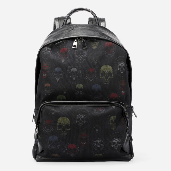 Καθημερινό ανδρικό σακίδιο  με πολύχρωμα στοιχεία