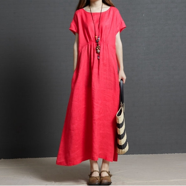 Rochie lunga de dama marimea MAXI in doua culori