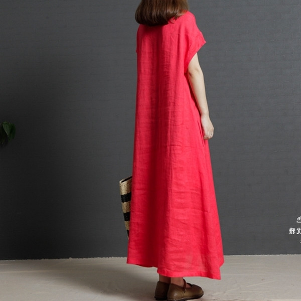 Rochie lunga de dama marimea MAXI in doua culori