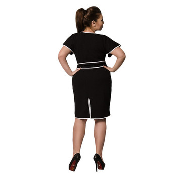 MAXI μεγέθη κομψό γυναικείο φόρεμα σε τέσσερα χρώματα