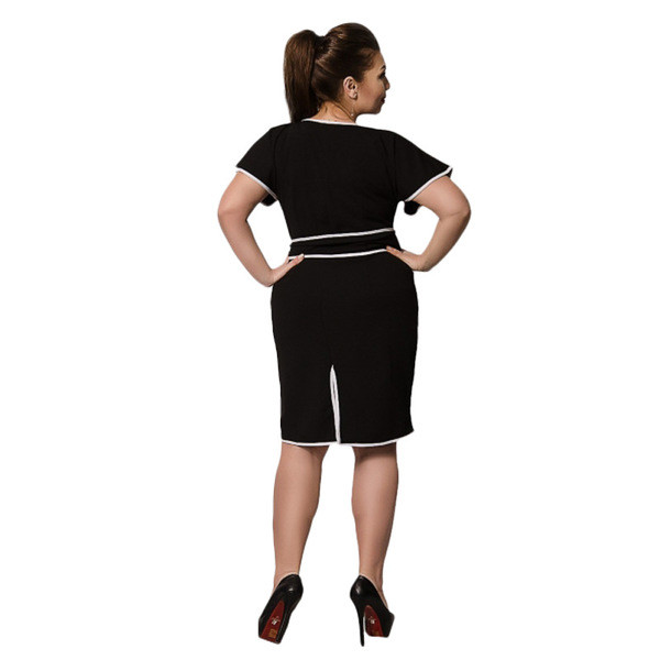 MAXI μεγέθη κομψό γυναικείο φόρεμα σε τέσσερα χρώματα