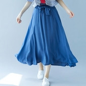 MAXI μεγέθους καθημερινή γυναικεία φούστα σε διαφορετικά χρώματα