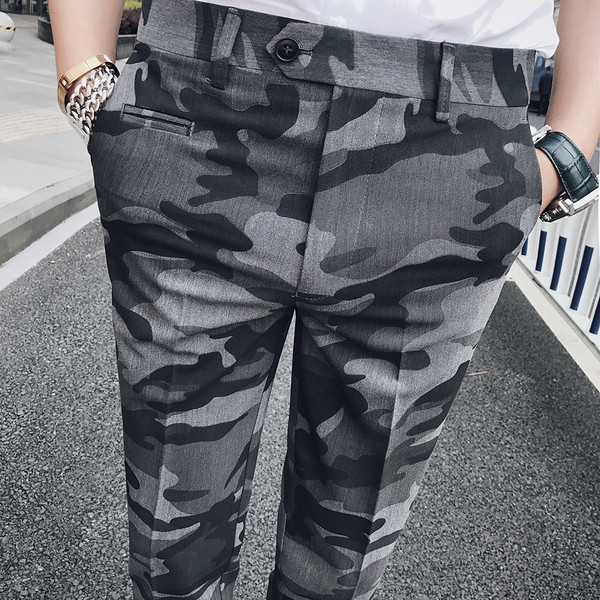 Μοντέρνο σχέδιο καμουφλάζ  ανδρικό παντελόνι σε δύο χρώματα