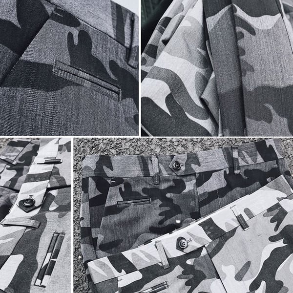 Μοντέρνο σχέδιο καμουφλάζ  ανδρικό παντελόνι σε δύο χρώματα