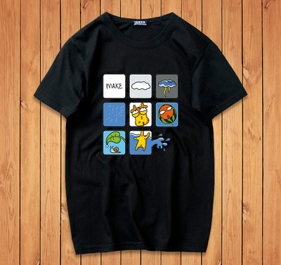 Ανδρικά μπλουζάκια με έγχρωμη εφαρμογή και επιγραφή