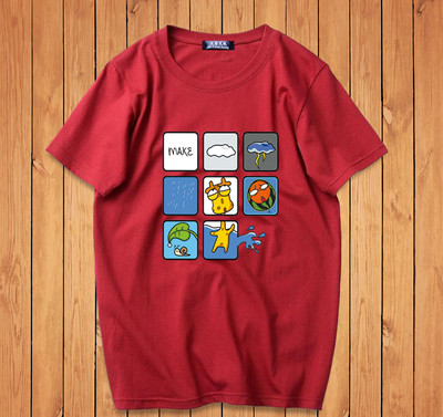 Ανδρικά μπλουζάκια με έγχρωμη εφαρμογή και επιγραφή