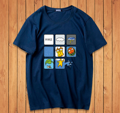 Ανδρικά μπλουζάκια με έγχρωμη εφαρμογή και επιγραφή