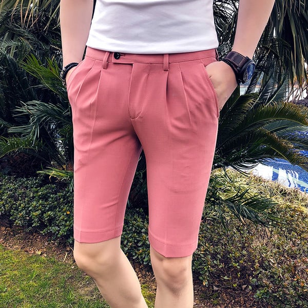 Κομψά ανδρικά κοντά παντελόνια με τσέπες σε διάφορα χρώματα