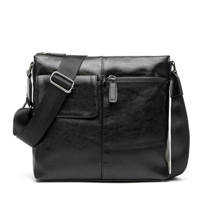 Casual ανδρική τσάντα σε μαύρο χρώμα