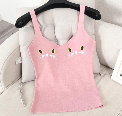 Γυναικείο καθημερινό αμάνικο σε διάφορα χρώματα με κεντήματα