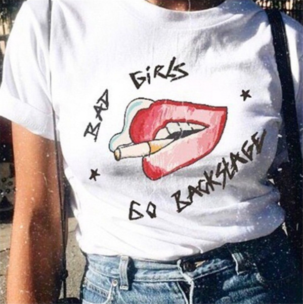 Γυναικείο μπλουζάκι σε λευκό με επιγραφή και εκτύπωση