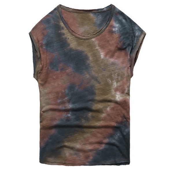 Αντρικά μπλουζάκια σε ρέοντα χρώματα με κολάρο σε σχήμα O