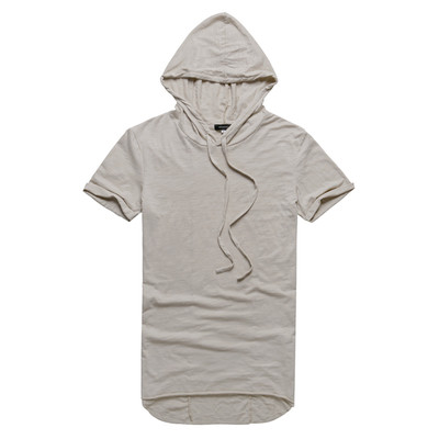 Мъжка изчистена тениска с качулка в няколко цвята