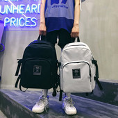 Άνετο ανδρικό σακίδιο με άσπρο, γκρι και μαύρο χρώμα