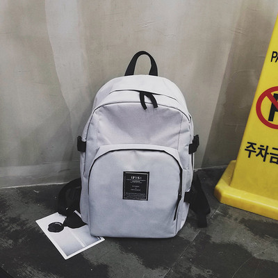 Άνετο ανδρικό σακίδιο με άσπρο, γκρι και μαύρο χρώμα